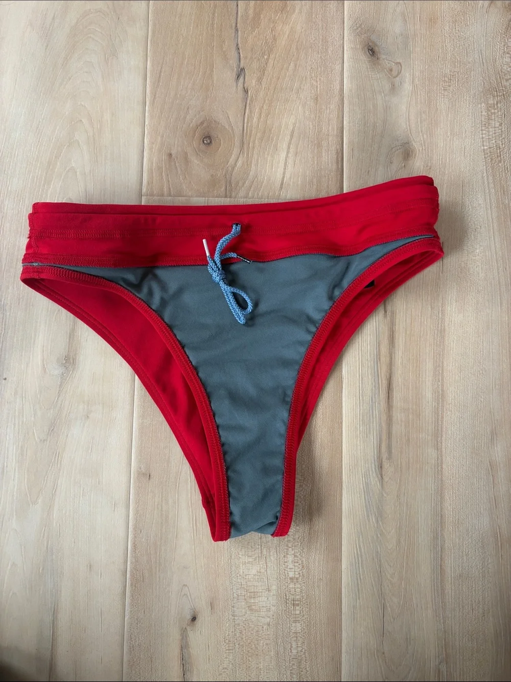 Jolyn Clothing Red Triangle Bikini Set